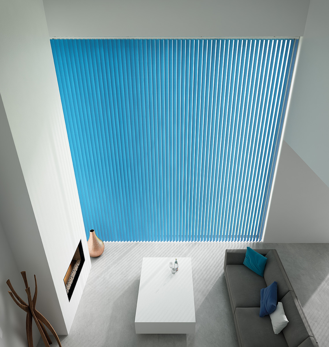 Light Blue Vertical Blinds | Shades Blinds